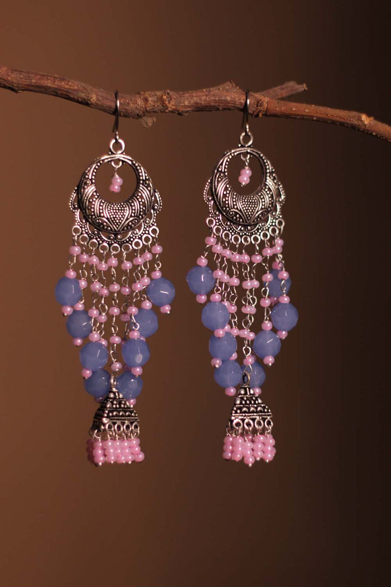 Gunjan | Chandelier Jhumka | Lilac