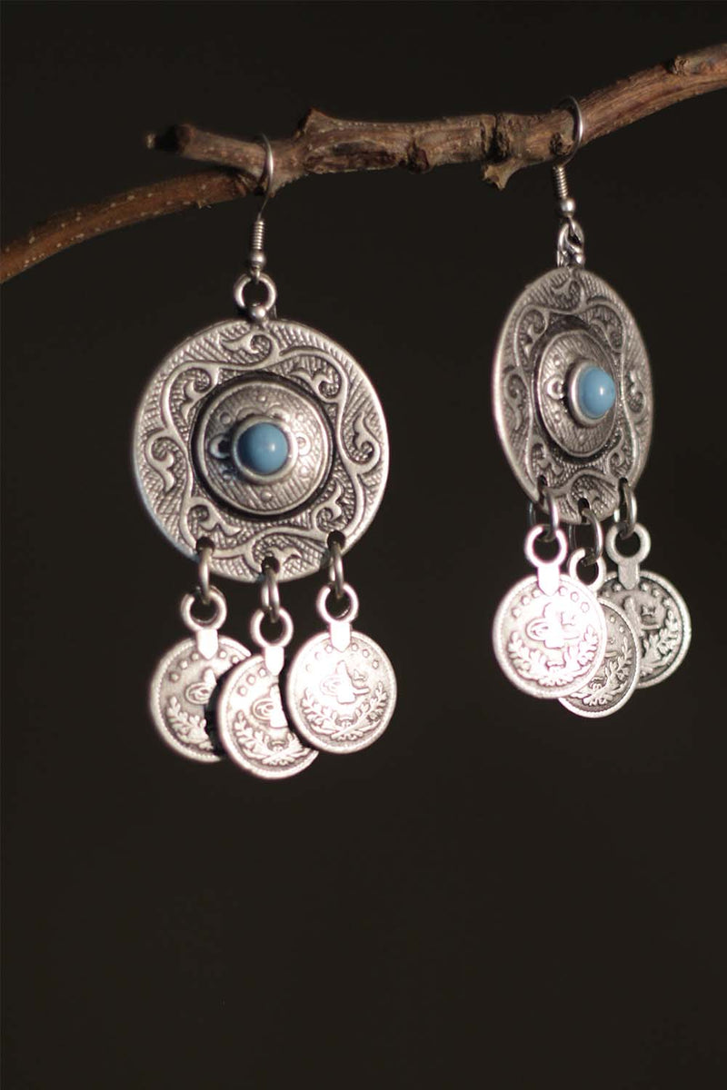 Nerina | Turkish Earrings | Shield Firoza