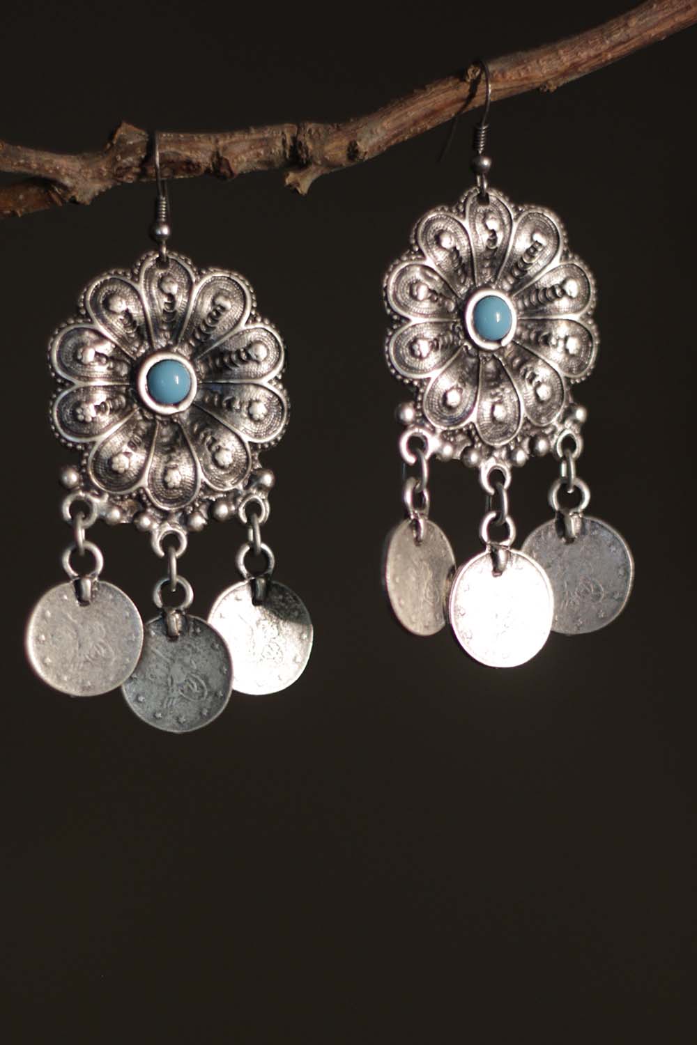 Buy Bold Silver Earrings Filigree Silver Earrings Turkish Online in India   Etsy