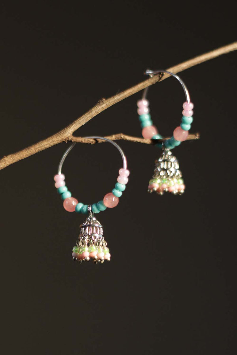 Chingari | Mini Bali Jhumka | Blush Pink