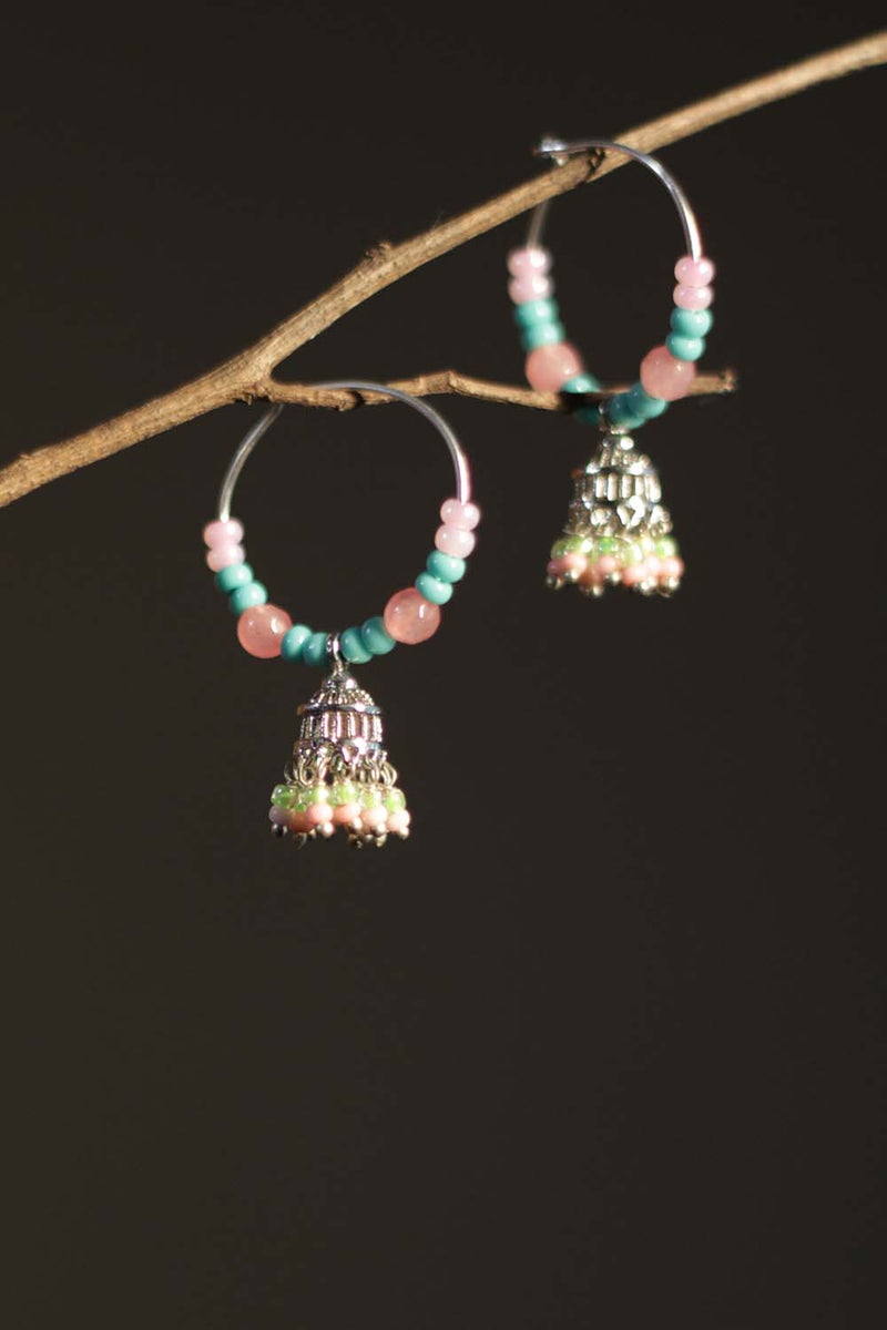 Chingari | Mini Bali Jhumka | Blush Pink