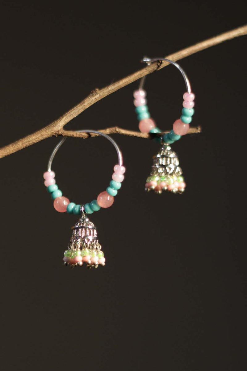 Chingari | Mini Bali Jhumka | Blush Pink