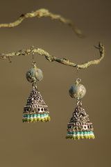 Nakhre | Potli Jhumka | Aqua Sanganeri