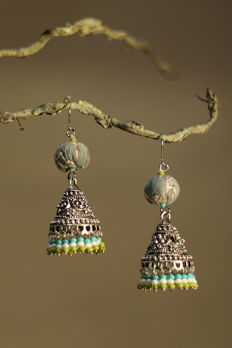 Nakhre | Potli Jhumka | Aqua Sanganeri