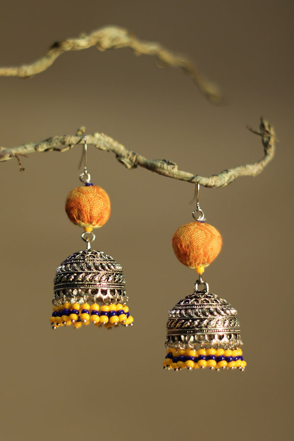 Nakhre | Potli Jhumka | Tangerine South Cotton
