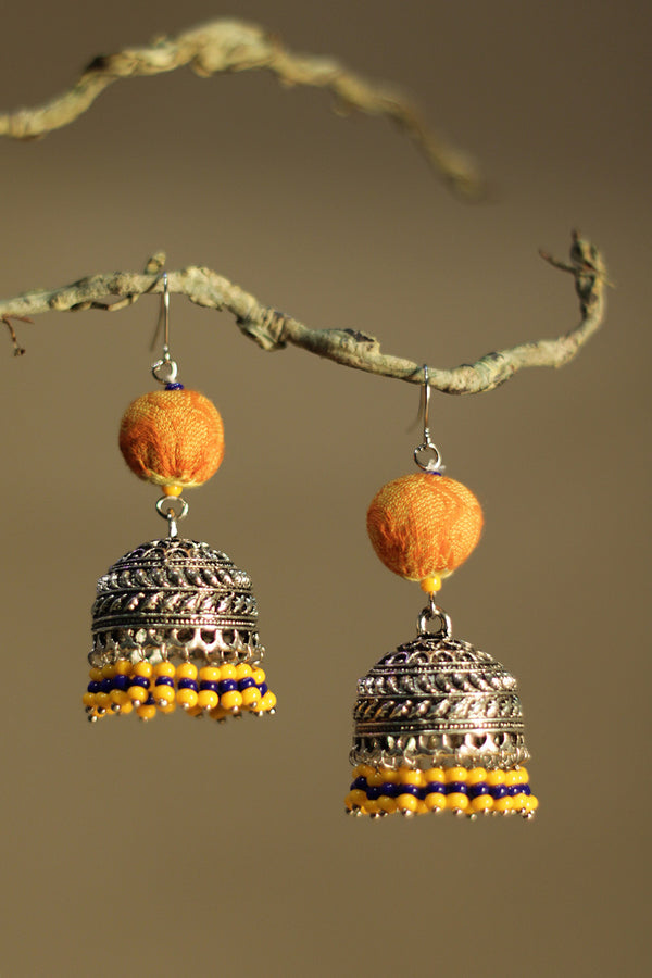 Nakhre | Potli Jhumka | Tangerine South Cotton