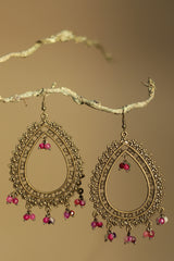 Rimjhim | Beaded Earrings | Fuschia Pink