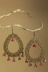 Rimjhim | Beaded Earrings | Fuschia Pink