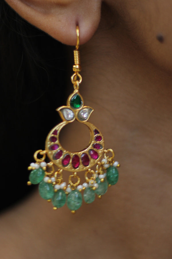 Vatsala | Temple Earrings | Ardh Chandra