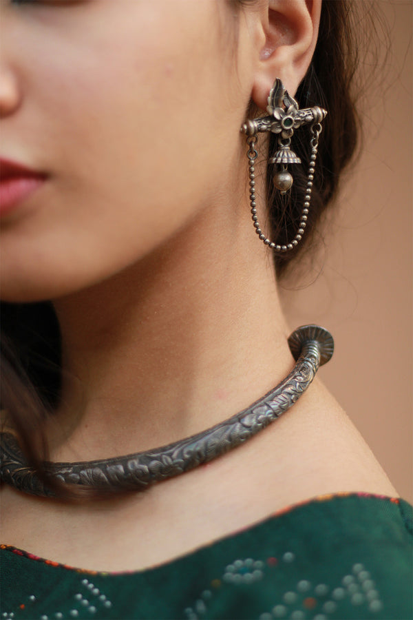 Silver Earrings | Chain