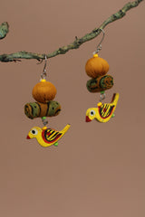 Nakhre | Chindi Chidiya Earring | Mustard