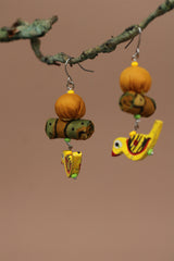 Nakhre | Chindi Chidiya Earring | Mustard
