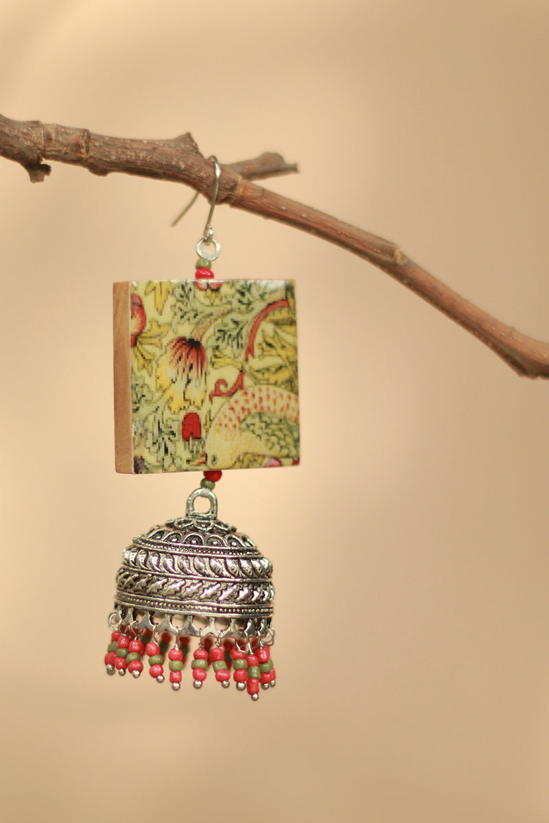 Wooden Jhumka