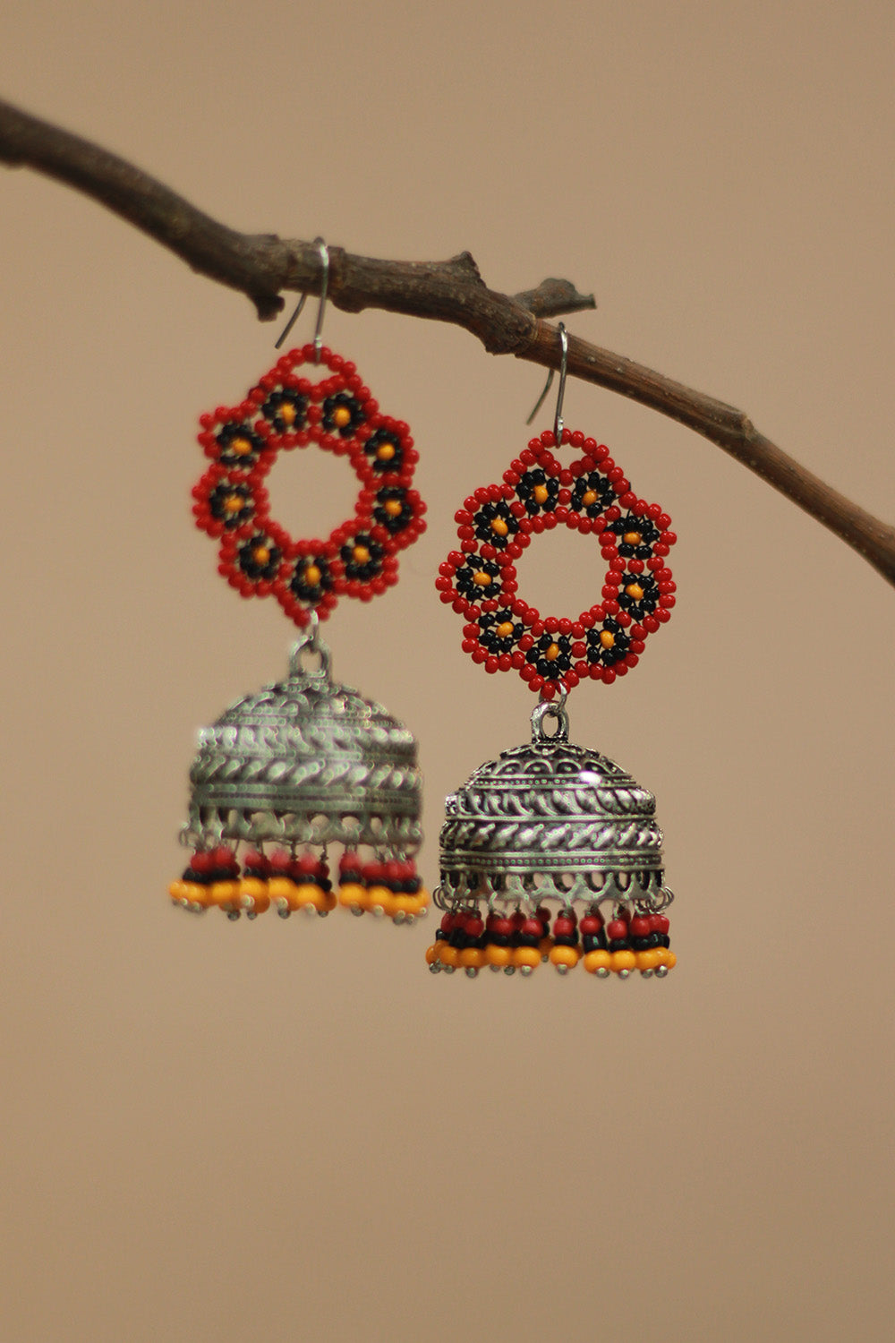 Classic Beaded Earrings | Rouge & Tangerine