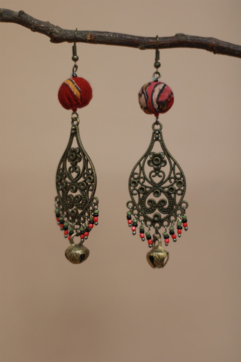 Nakshita | Chindi Earrings | Rouge