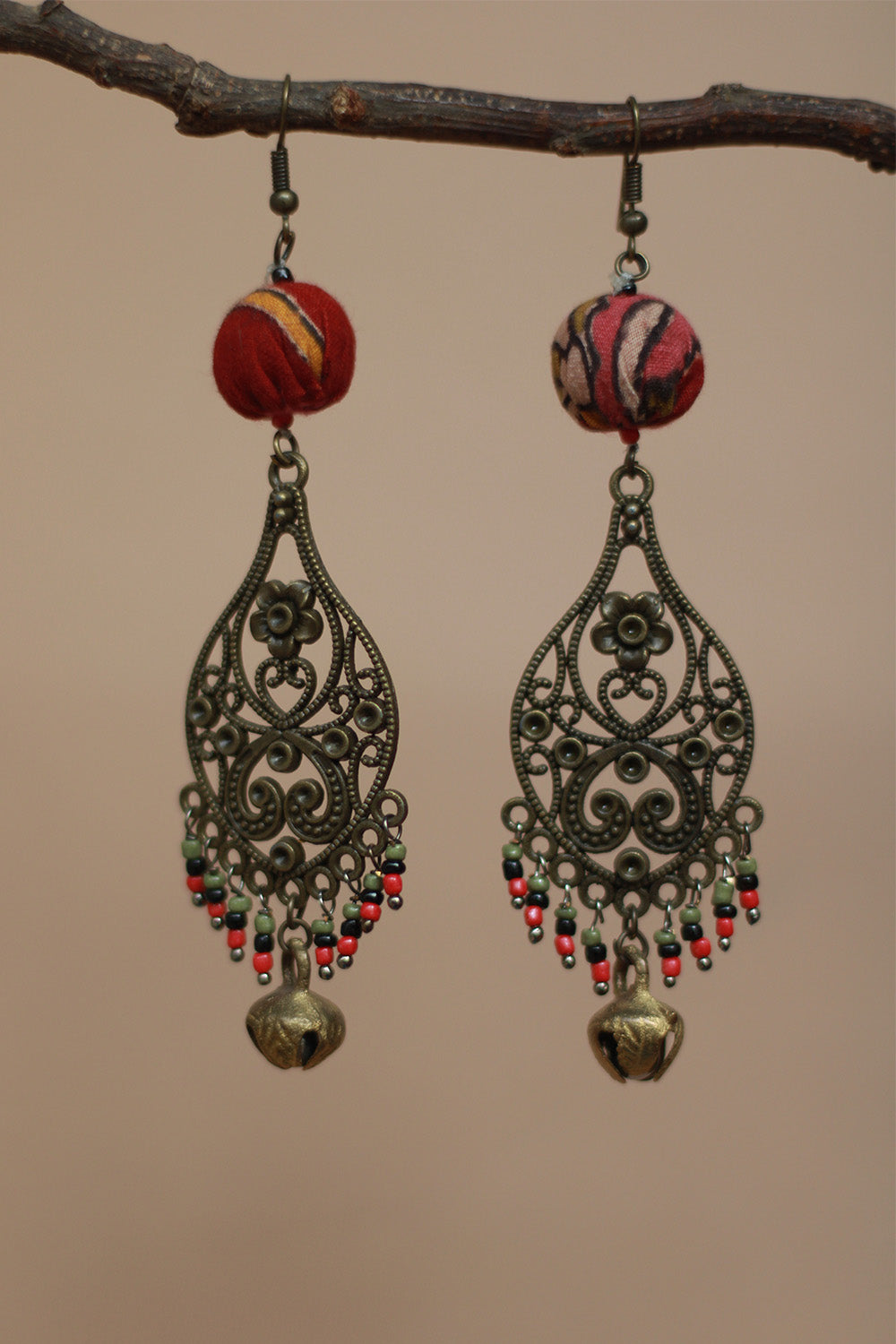 Nakshita | Chindi Earrings | Rouge