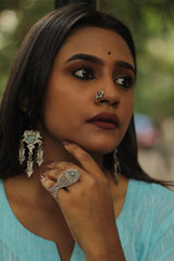 Feather Drops Turkmani Earrings