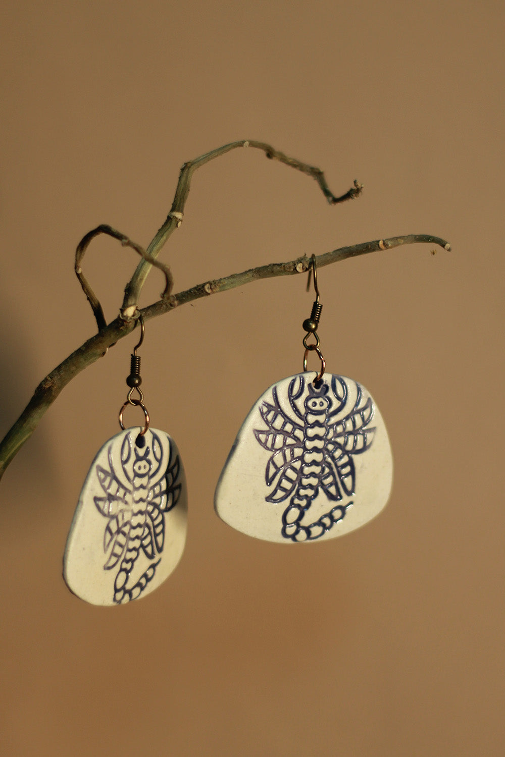 Mrida | Ceramic Earrings | Scorpion