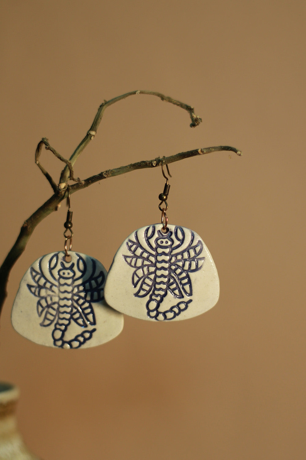 Mrida | Ceramic Earrings | Scorpion