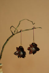 Mrida | Ceramic Earrings | Bell Flower