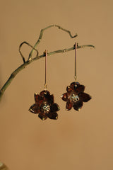 Mrida | Ceramic Earrings | Bell Flower