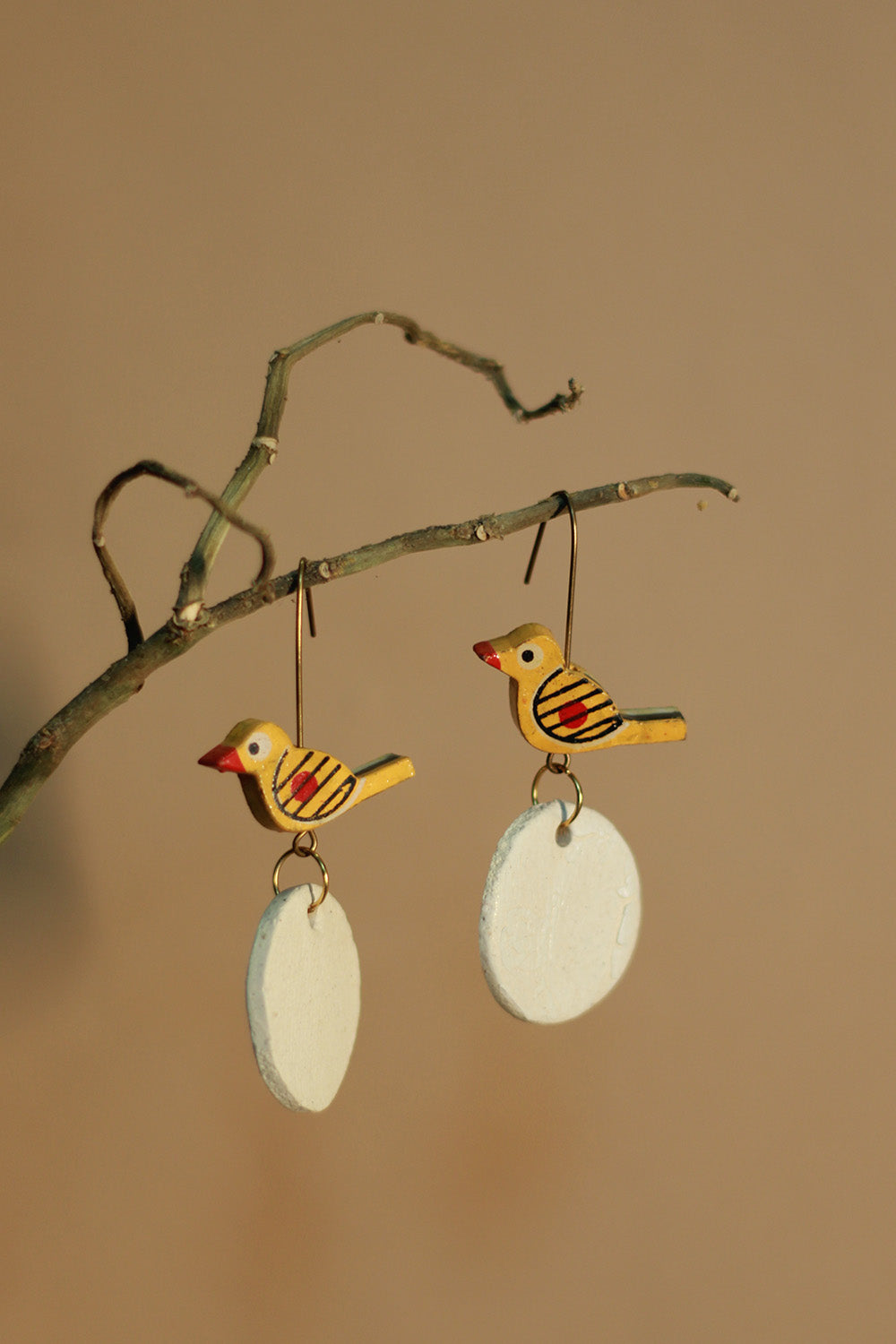Mrida | Ceramic Earrings | Bird
