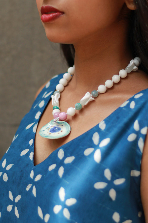 Ceramic Necklace | White
