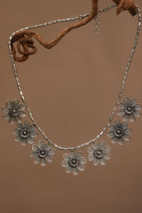 Gul Tarang | Pure Silver Necklace