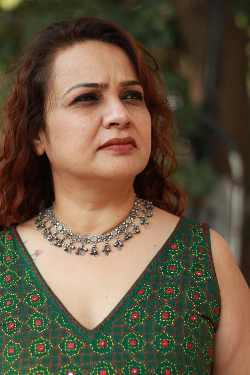Gul Tarang | Silver Necklace