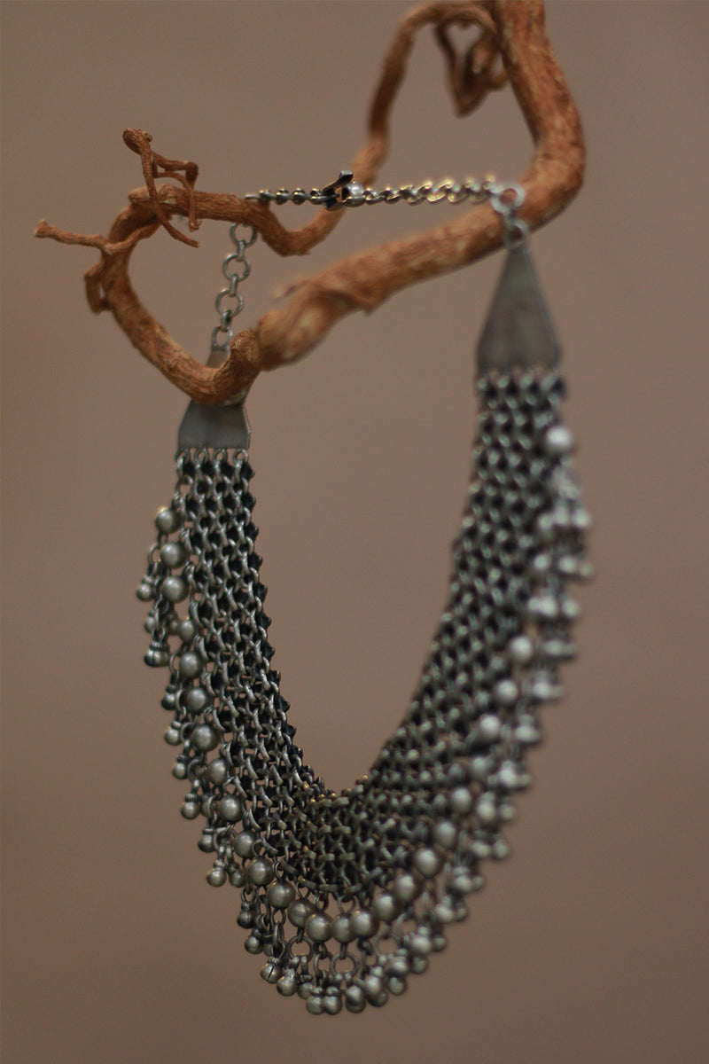 Ruhani Neel | Silver Necklace | Turquoise