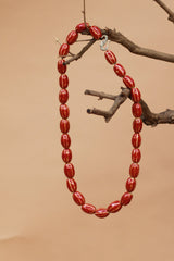 Necklace | Red Ceramic Beads