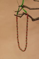 Necklace | Green & Red Ceramic Beads