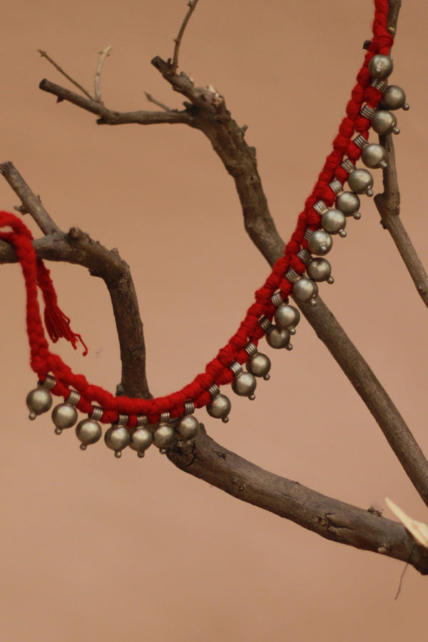 Banjara | Tribal Necklace | Red