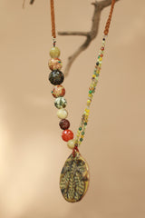 Ceramic Necklace | Green
