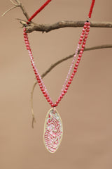 Ceramic Necklace | Coral