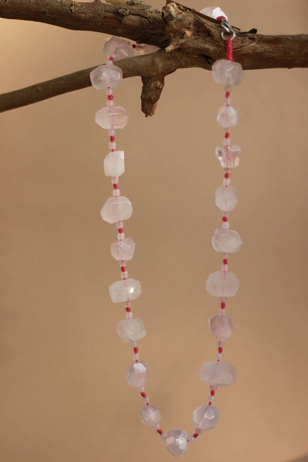 Necklace | Faceted Rose Quartz