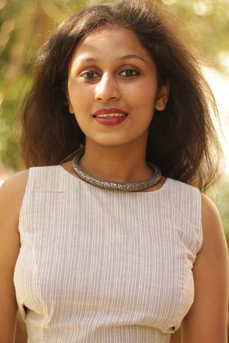 Sharwarish | Silver Hasli Necklace