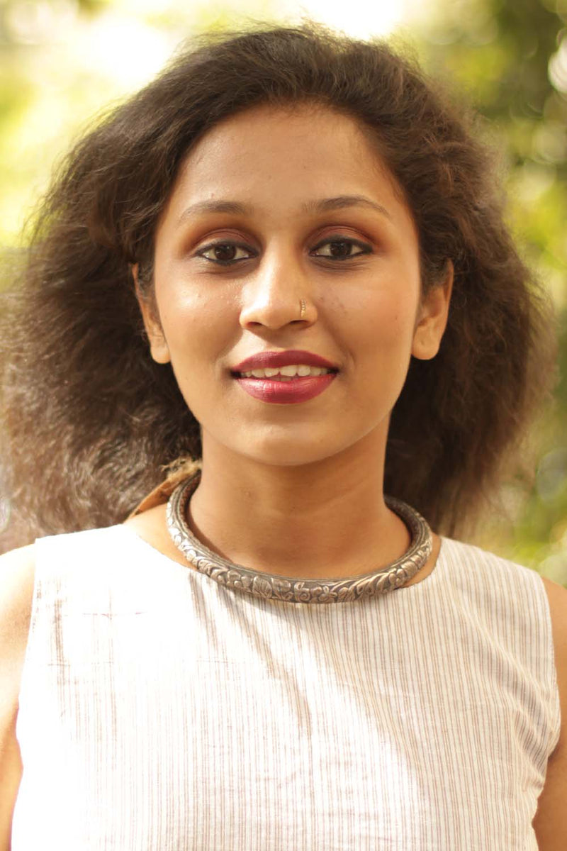 Sharwarish | Silver Hasli Necklace