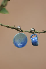 Sadhvi | Cup & Saucer Earrings |Blue