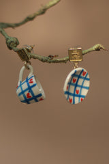 Sadhvi | Ceramic Cup & Saucer Earrings | Heartbox