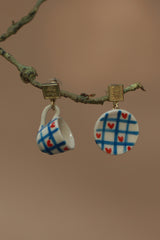 Sadhvi | Ceramic Cup & Saucer Earrings | Heartbox