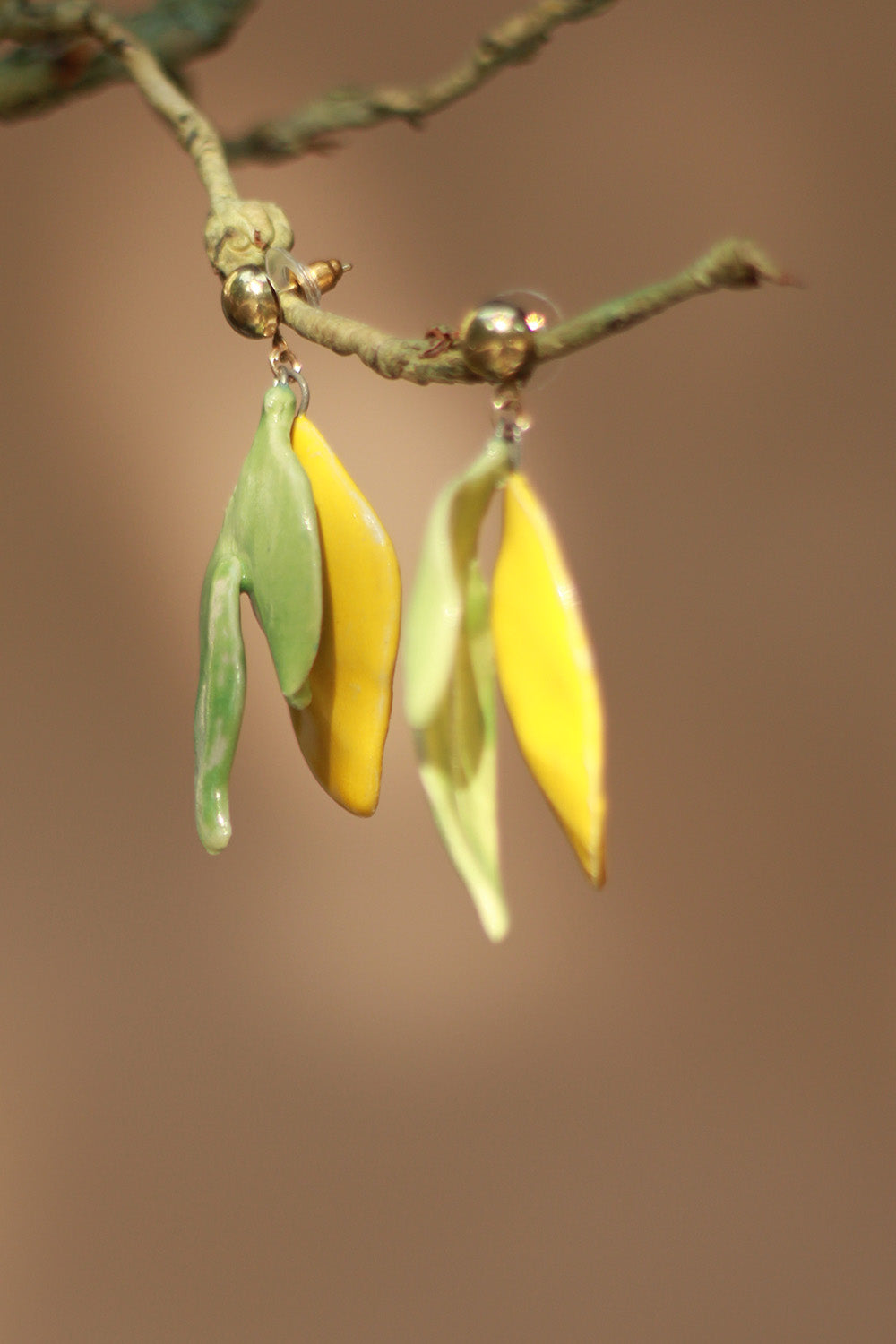 Sadhvi | Ceramic Lemon Earrings
