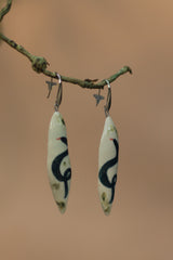 Sadhvi | Ceramic Snake Earrings