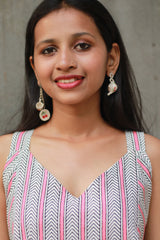 Sadhvi | Ceramic Tea Set Earrings | Cherries