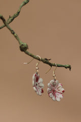 Sadhvi | Ceramic  Flower Earrings |  Pink