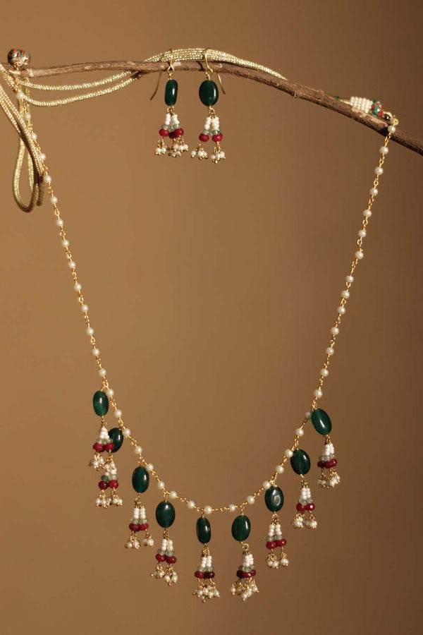 Haritamarakata | Kundan | Necklace Set