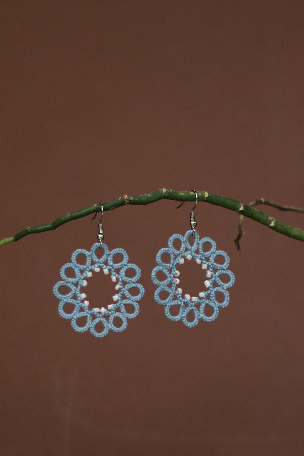 Knots to Node | Powder Loop Earrings