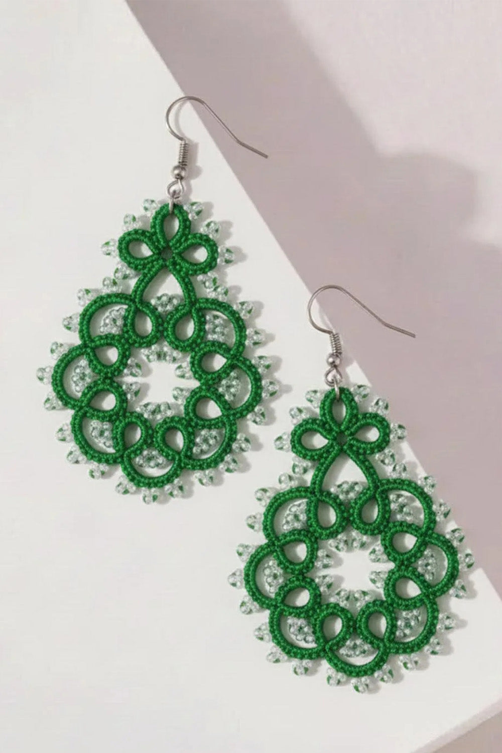 Knots to Node | Emerald Whirl Earrings