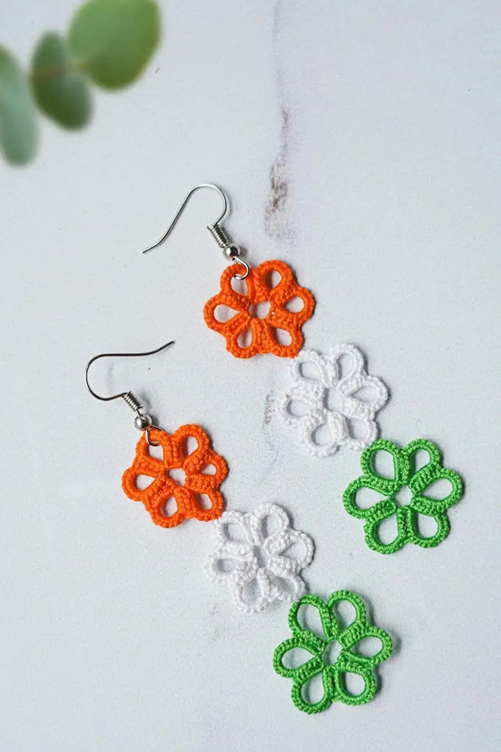 Knots to Node | Tricolor Earrings