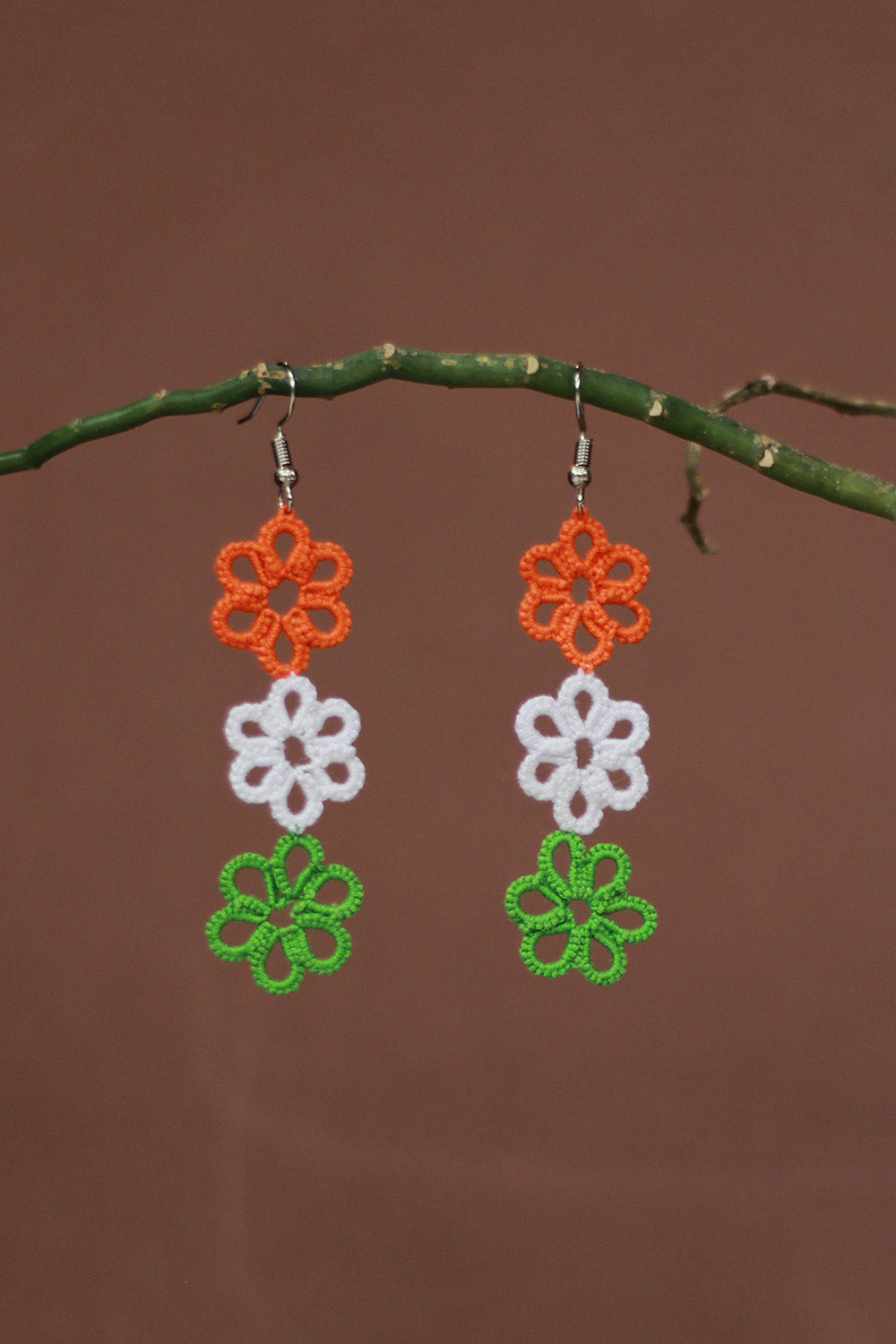 Knots to Node | Tricolor Earrings
